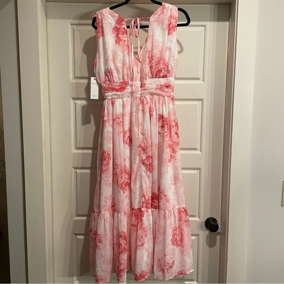 AURA (Red Dress Boutique) Floral Midi Dress Size Small New w Tag - Picture 5 of 15